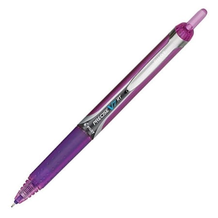 Vertex Precise V7 Retractable Roller Ball Pen .7mm Purple VE60109